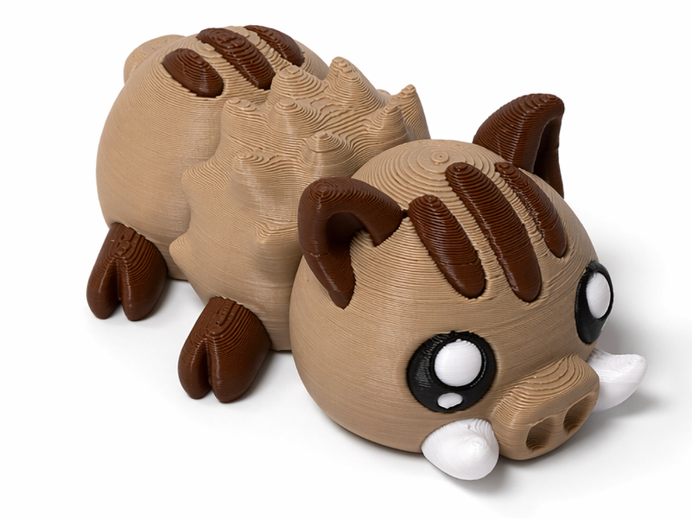 3D kloubový divočák – ohebná flexi figurka 